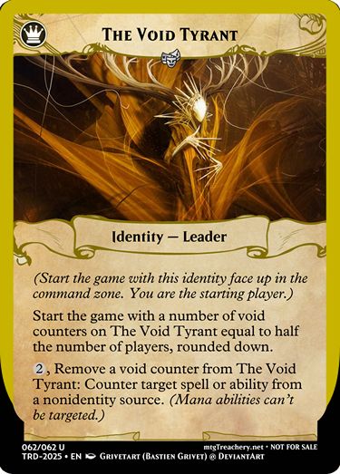 MTG Treachery Leader identity card